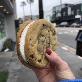 Gluten-free vegan cookie sandwich from Shuhari Matcha Café