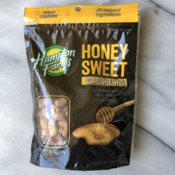 Honey sweet cashews from Hampton Farms