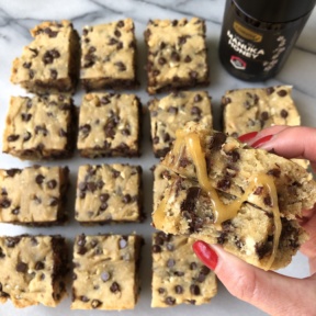 Honey Nut Blondies with Comvita Manuka honey