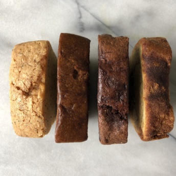 Four types of sweet breads from Outrageous Baking