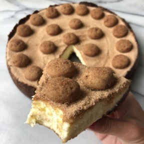 Eating gluten-free Snickerdoodle Cheesecake