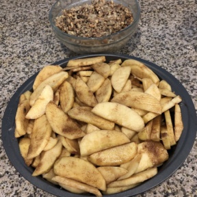 Making gluten-free Granola Apple Crisp