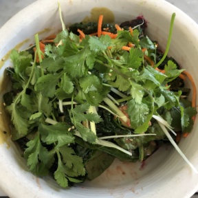 Gluten-free Indonesian grain bowl from Cafe Gratitude