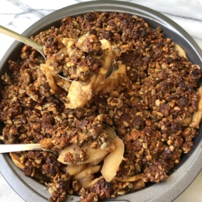 Gluten-free paleo Granola Apple Crisp
