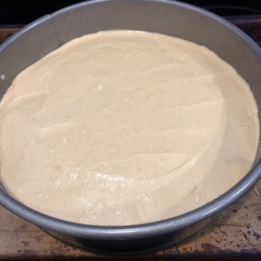 Making gluten-free Brownie Bottom Peanut Butter Cheesecake