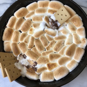 S'mores Skillet Dip with Vitacost chocolate chips