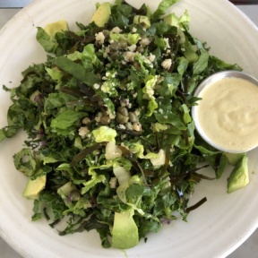 Gluten-free kale Caesar salad from Cafe Gratitude