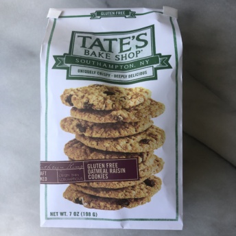 Gluten-free oatmeal raisin cookies by Tate's Bake Shop