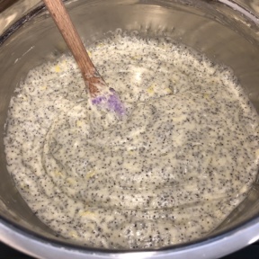 Making Lemon Poppy Seed Loaf