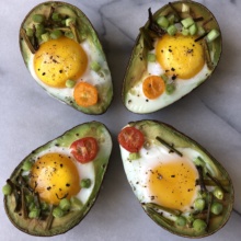 Paleo Baked Eggs in Avocado