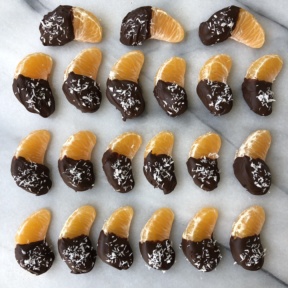 Chocolate Dipped Clementine Slices