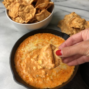 Eating gluten-free Buffalo Dip