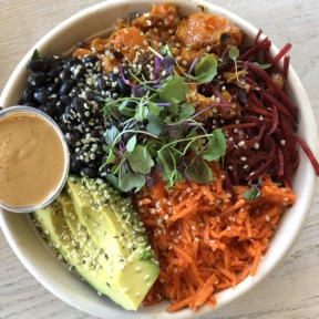 Gluten-free bowl from Vibe Organic Kitchen