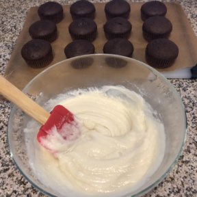 Making gluten-free Coffee Chocolate Cupcakes