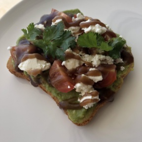 Gluten-free avocado toast from Le Blanc Room Service