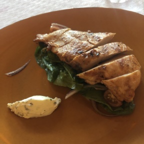 Gluten-free chicken from Mezze