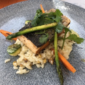Salmon entree from Blanc Ocean