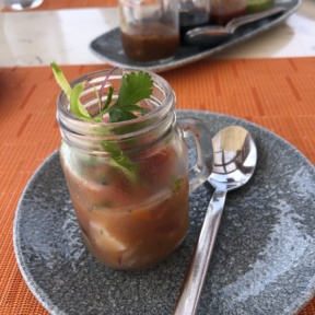 Gluten-free ceviche from Blanc Ocean