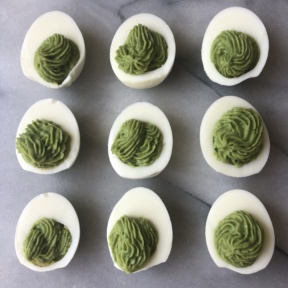 Gluten-free Avocado Deviled Eggs