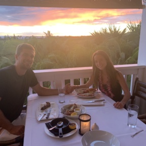 Jackie and Brendan at Merriman's in Kauai