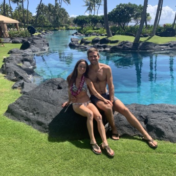 Jackie and Brendan at Grand Hyatt Kauai