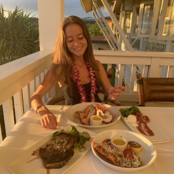 Jackie at Merriman's in Kauai