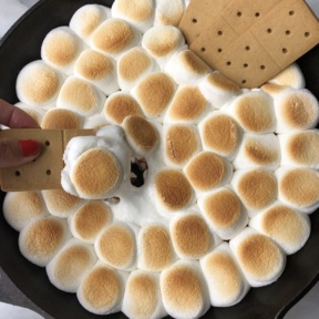 Gluten-free Peanut Butter Cup S'mores Skillet Dip