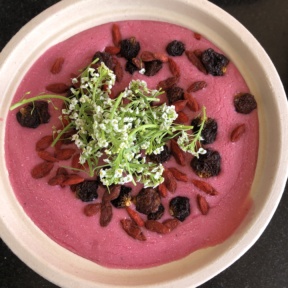 Smoothie bowl from Papaya's Natural Foods