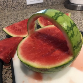 Making a Watermelon Fruit Basket