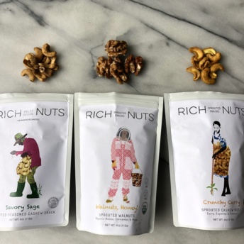 Vegan sprouted nuts by Rich Nuts