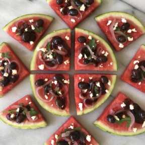 Mediterranean Watermelon Pizza