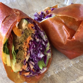 Gluten-free papaya wrap from M & Love Cafe