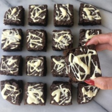 Gluten-free dairy-free Cobweb Brownies