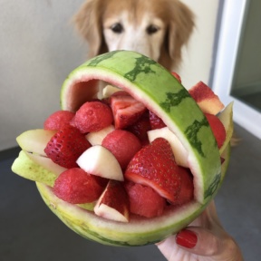 Gluten-free vegan Watermelon Fruit Basket