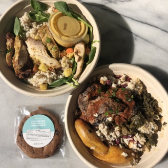 Gluten-free bowls and cookies from Everytable in LA