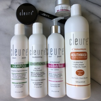 Gluten-free hair care and body care products by Cleure