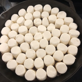 Marshmallows layer for Peppermint S'mores Skillet Dip