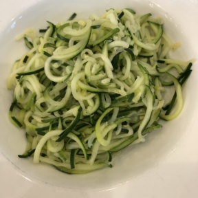 Gluten-free zoodles from Marinara Pizza