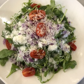 Gluten-free arugula salad from Marinara Pizza