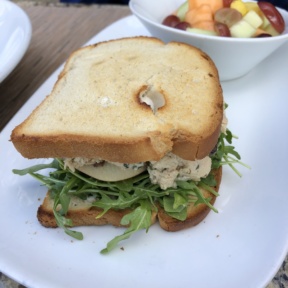 Gluten-free chicken salad sandwich from Taste at the Palisades