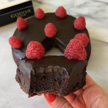 Gluten-free flourless chocolate torte by GODIVA
