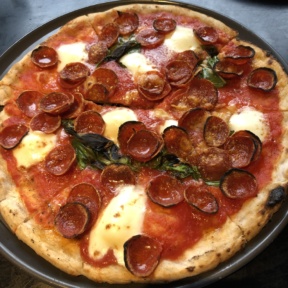 Gluten-free pepperoni pizza from Pizzana