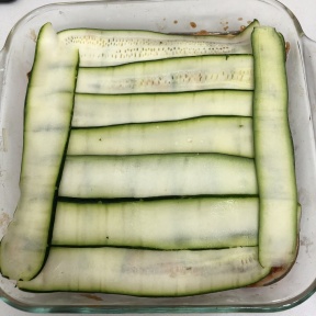 Zucchini layer for Zucchini Lasagna with Chicken