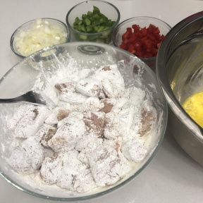 Making Sweet & Sour Chicken with corn starch