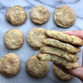 Eating gluten-free Snickerdoodle Cookies