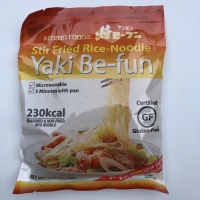 Gluten-free stir fried rice noodles by Kenmin Foods
