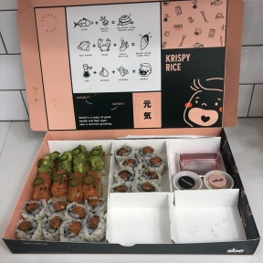 Gluten-free sushi by Krispy Rice