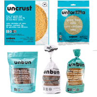 Gluten-free grain-free bread products by Unbun Foods