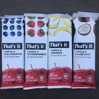 Gluten-free bars by That's It Fruit