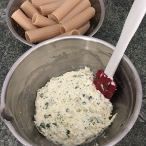 Cheese mixture for Cheese Manicotti